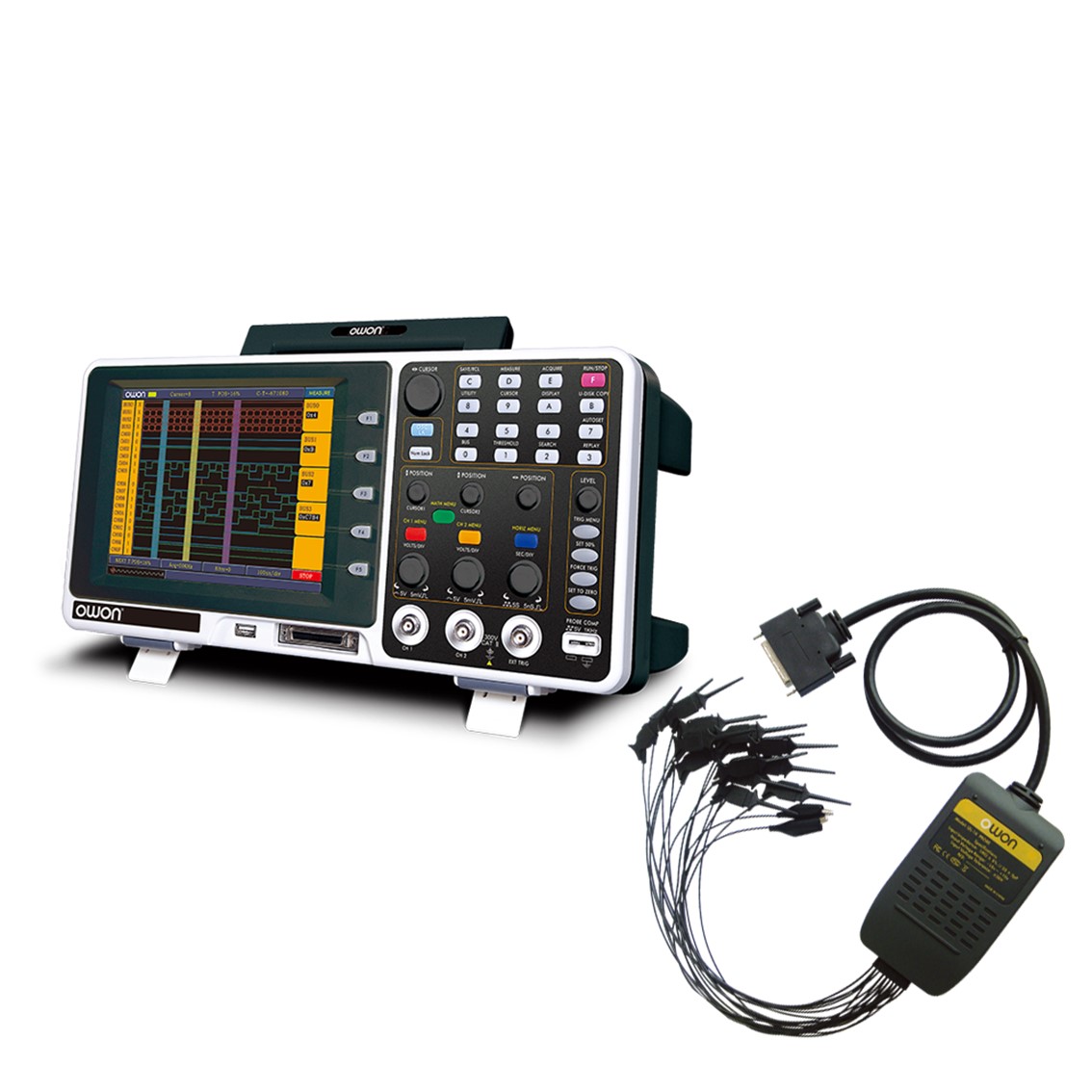 [ OWON ] MSO7102TD  MSO 오실로스코프,로직분석기 2 In 1, MSO Oscilloscope+Logic Analyzer  100MHz/1GS/2M메모리, 100MHz/1GS, 2GS, 8인치