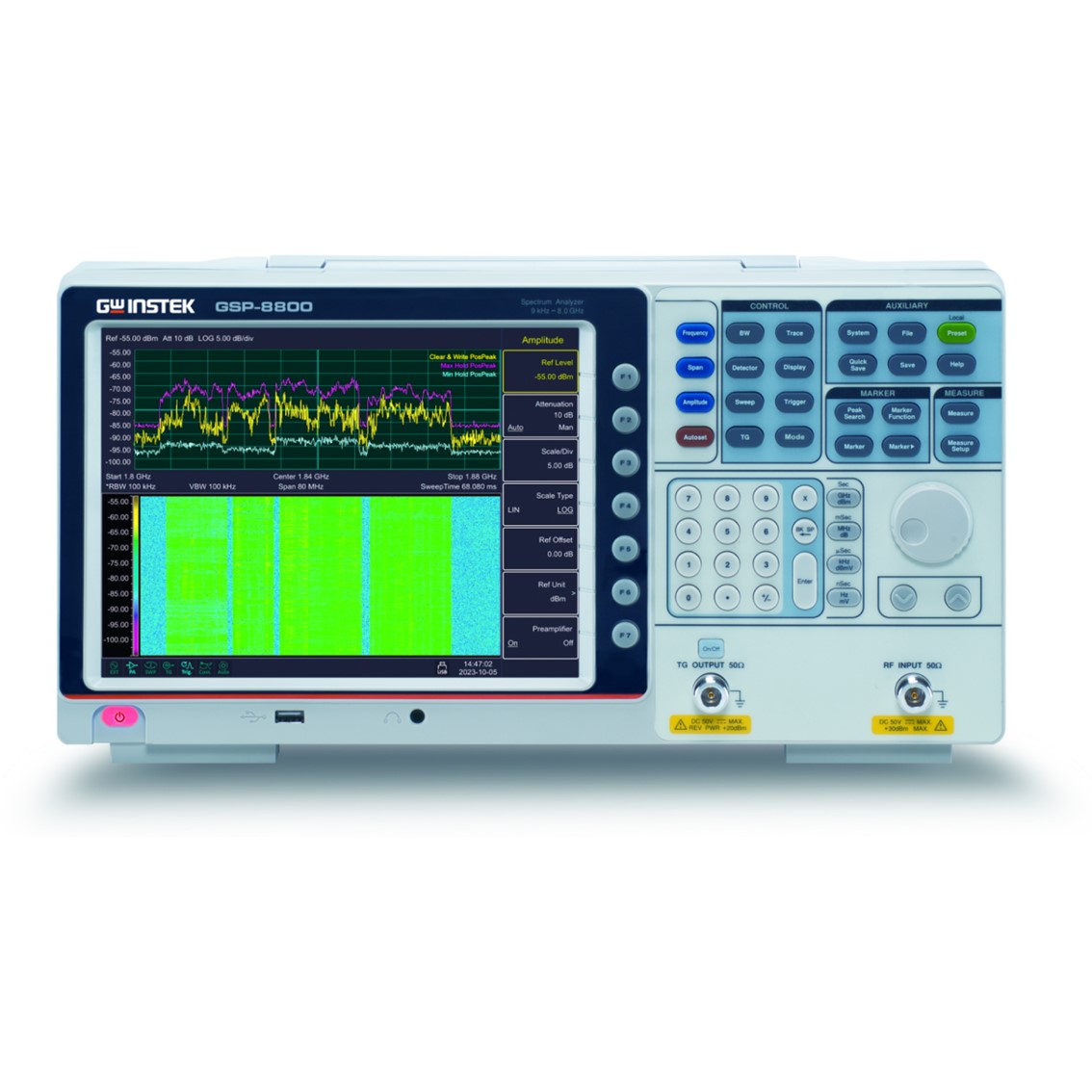 [ GWINSTEK ] GSP-8800  스펙트럼아날라이저 9KHz~8GHz/해상도1Hz/-160dBm