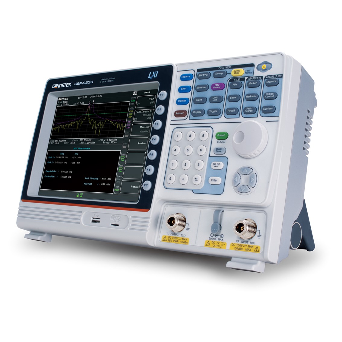 GWINSTEK GSP-9330 TG  스펙트럼아날라이저 9KHz~3.25GHz,1Hz 스펙트럼분석기