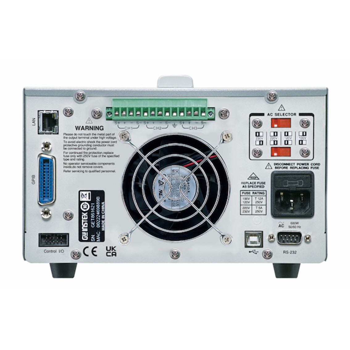 GWINSTEK GPP-3060 3중 DC파워서플라이 36V,5A*2, 1.8V,2.5V,3.3V,5V,5A,385W DC파워서플라이 LAN