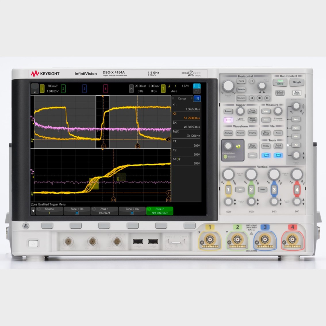 KEYSIGHT DSOX4104G  4채널,1GHz디지탈오실로스코프,파형발생기