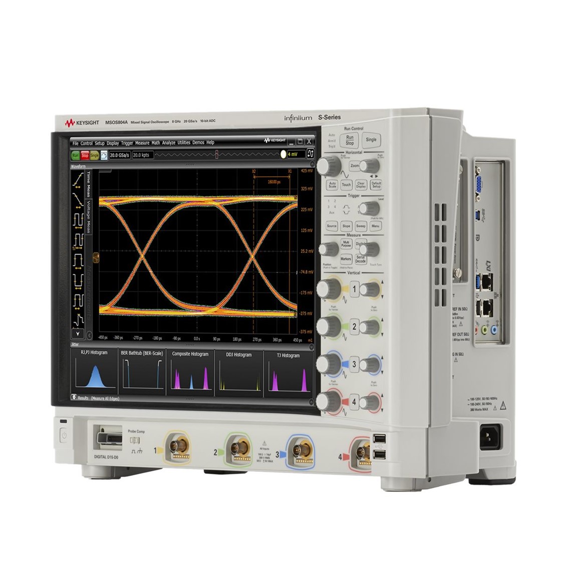 KEYSIGHT MSOS804A  오실로스코프 4채널,8GHz,20GSa,50Mpts,디지털16채널