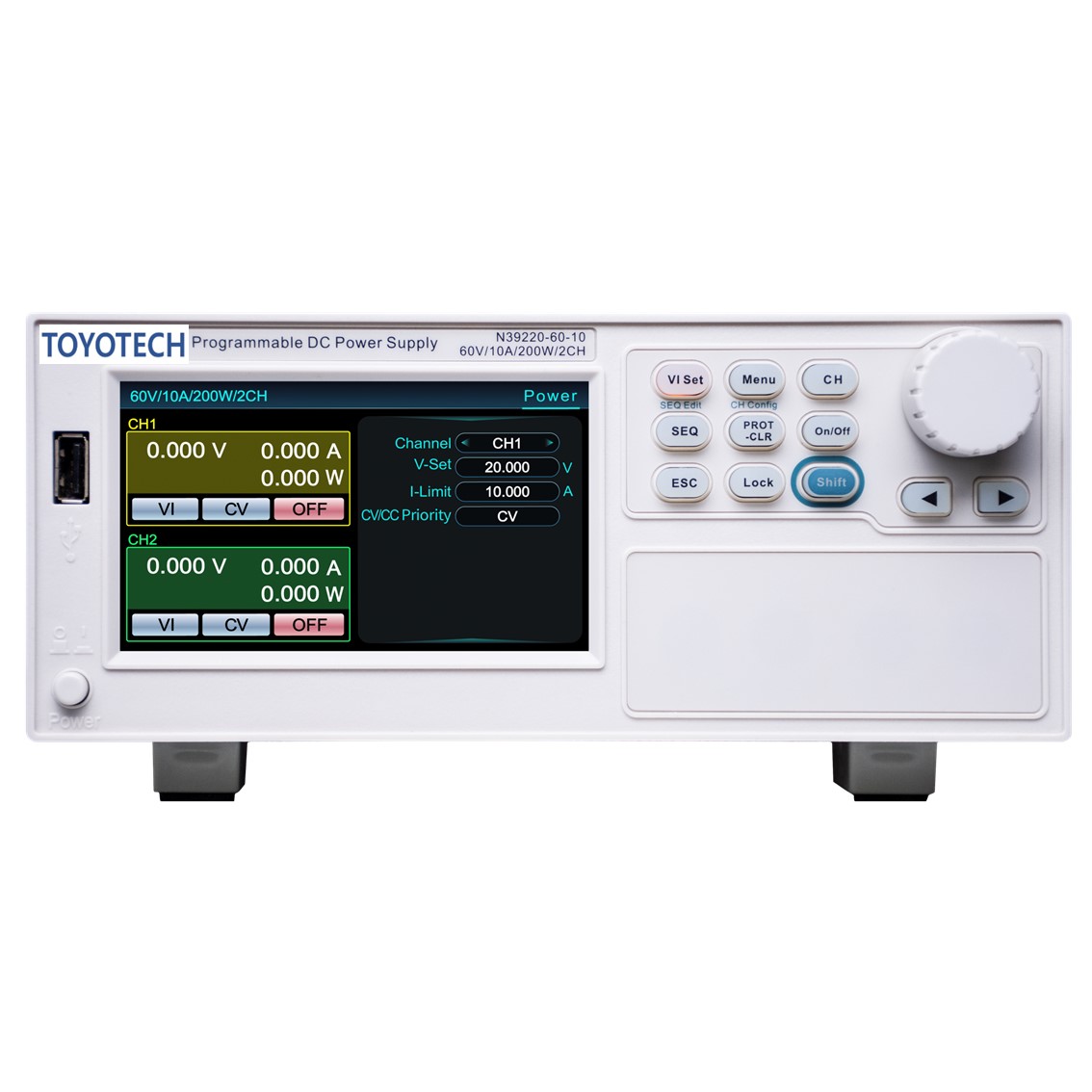 TOYOTECH N39260-60-20 2채널 DC파워서플라이 60V/20A/600W*2 DC전원공급기