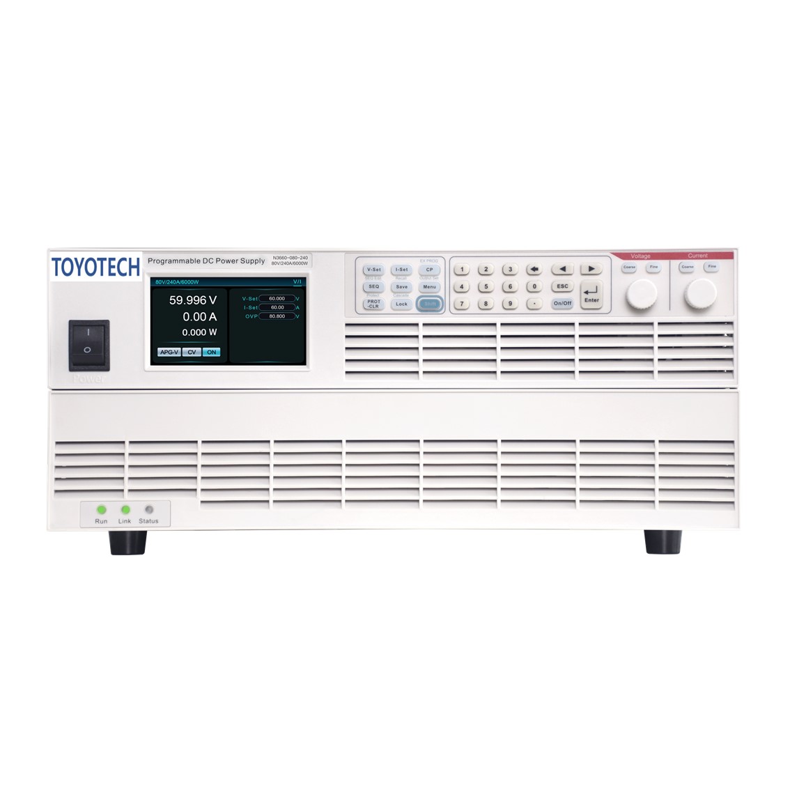 TOYOTECH N3630-080-120  DC파워서플라이 80V/120A/3000W/2U DC전원공급기