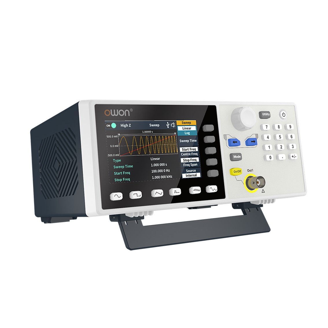 OWON DGE3031 파형 발생기, 1채널, 30MHz, 125MS/s, 14Bits, 8K 메모리, USB