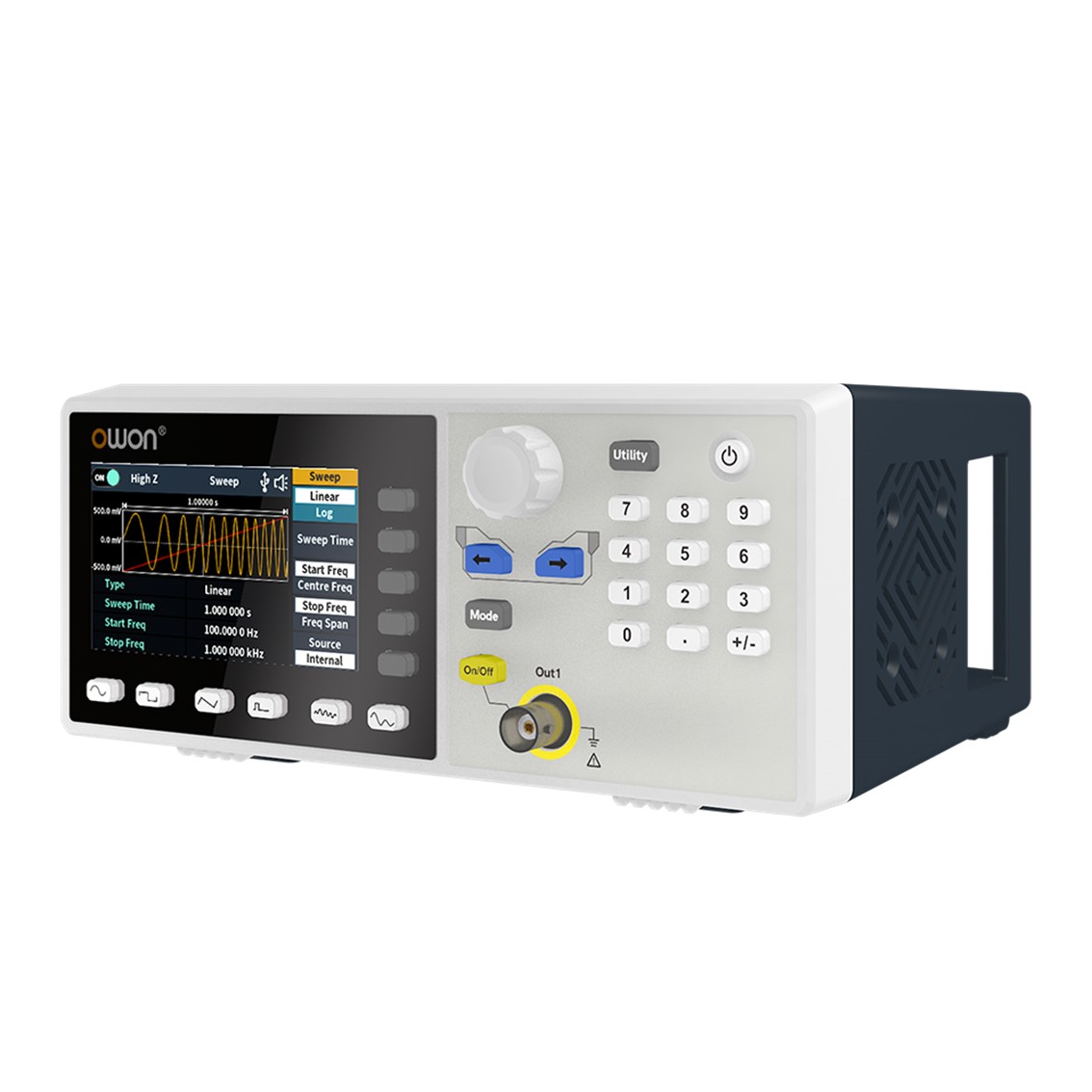 OWON DGE3031 파형 발생기, 1채널, 30MHz, 125MS/s, 14Bits, 8K 메모리, USB