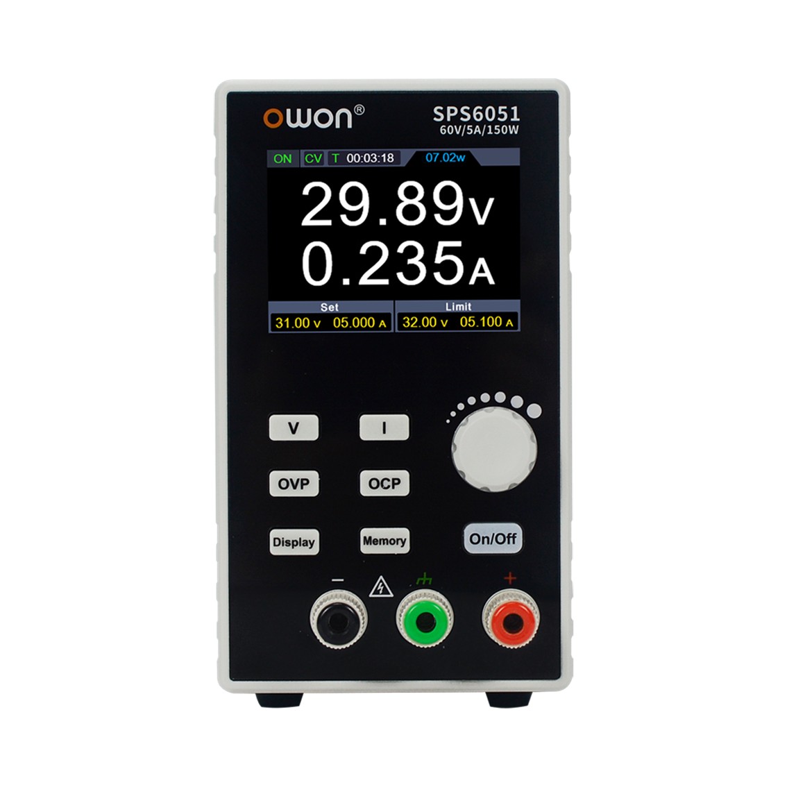 OWON SPS3051  DC파워서플라이 30V-5A, 150W, 분해능 10mV-1mA, USB DC전원공급기
