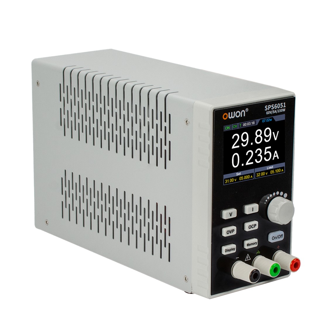 OWON SPS3051  DC파워서플라이 30V-5A, 150W, 분해능 10mV-1mA, USB DC전원공급기