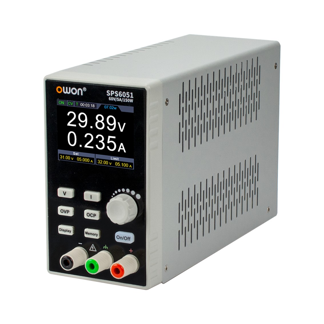 OWON SPS3051  DC파워서플라이 30V-5A, 150W, 분해능 10mV-1mA, USB DC전원공급기