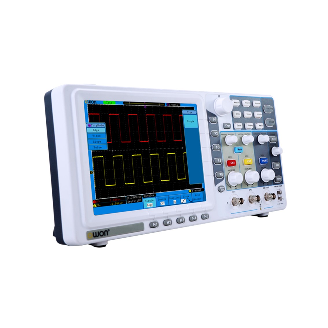 OWON SDS5052E  휴대용 오실로스코프 50MHz, 2채널, 500MS/s, 8인치 디스플레이
