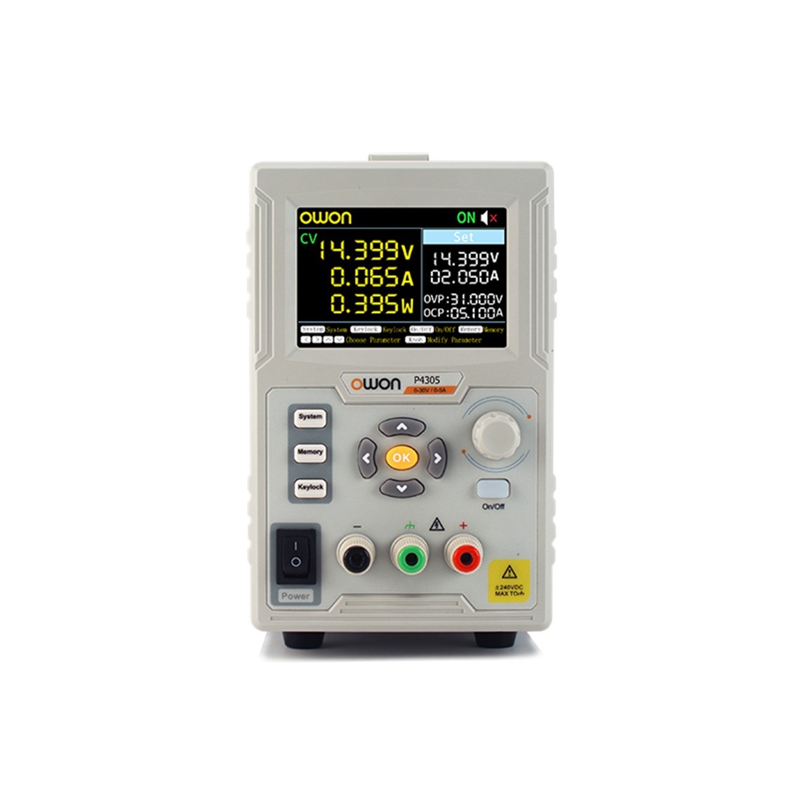 OWON P4603 리니어 DC파워서플라이 60V-3A, 180W, 1CH DC전원공급장치
