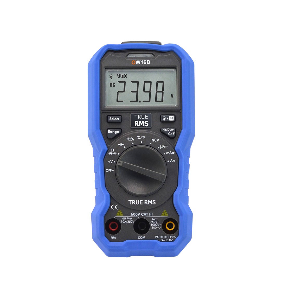 OWON OW18C  휴대용 디지탈 멀미미터, True RMS, Temp. NCV, 20A, uA, Flashlight, Bluetooth