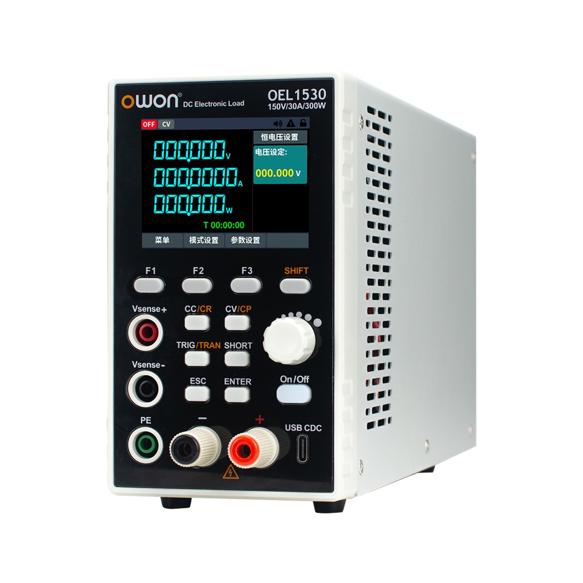 OWON OEL1520  DC전자로드 150V, 20A, 300W DC전자부하 RS232C, RS485