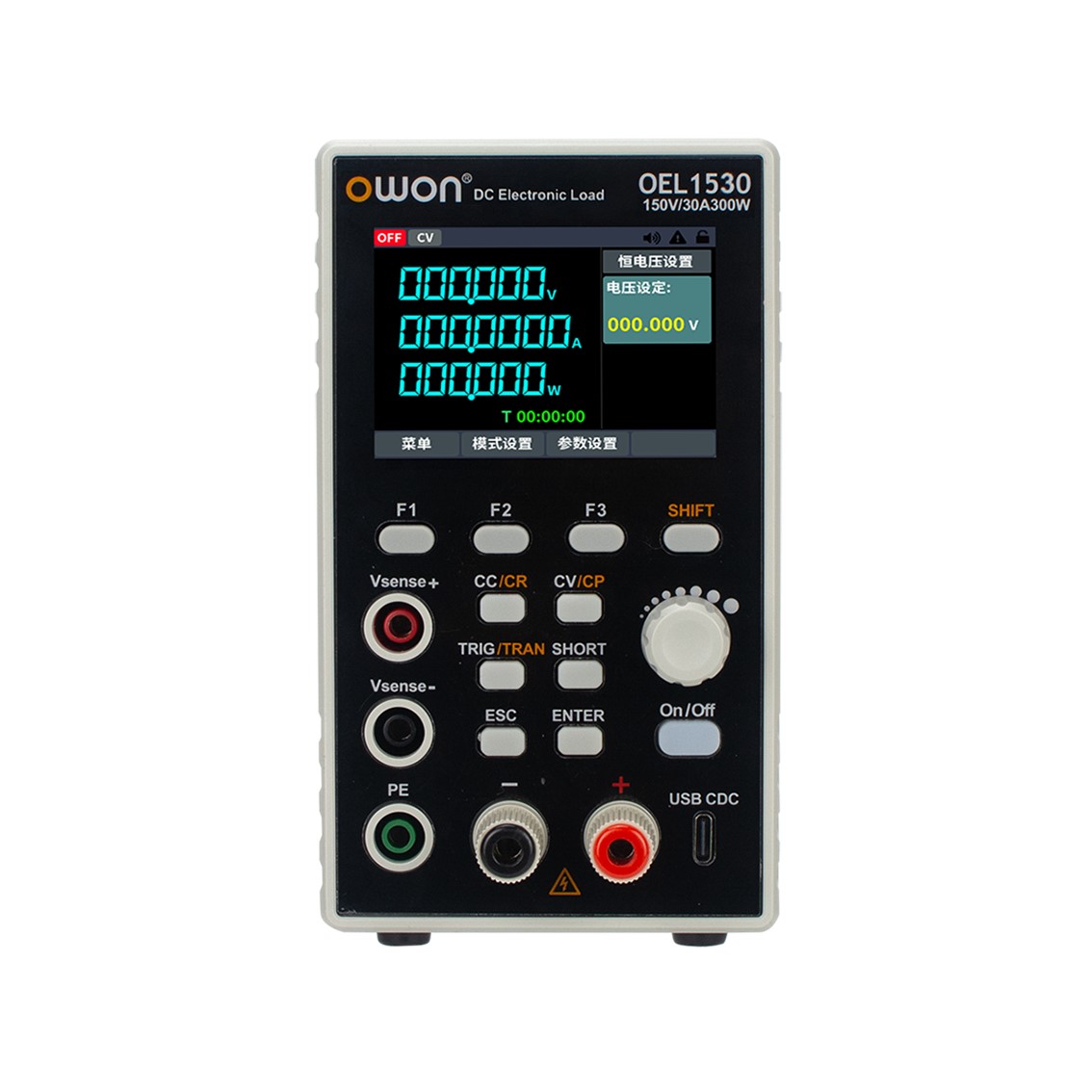 OWON OEL1520  DC전자로드 150V, 20A, 300W DC전자부하 RS232C, RS485