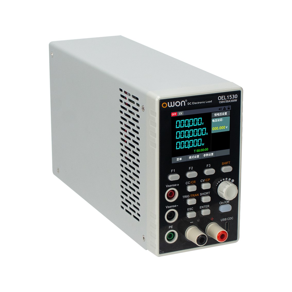 OWON OEL1520  DC전자로드 150V, 20A, 300W DC전자부하 RS232C, RS485