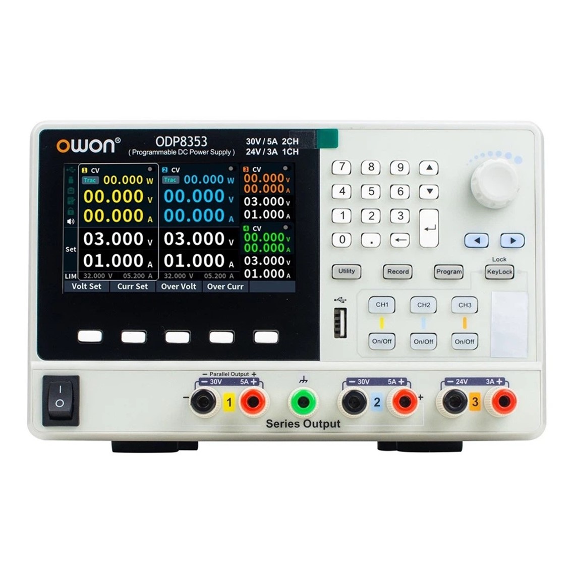 OWON ODP8654  DC파워서플라이 4채널 60V, 5A, 90W 2CH 24V, 3A, 24W 2CH DC전원공급기