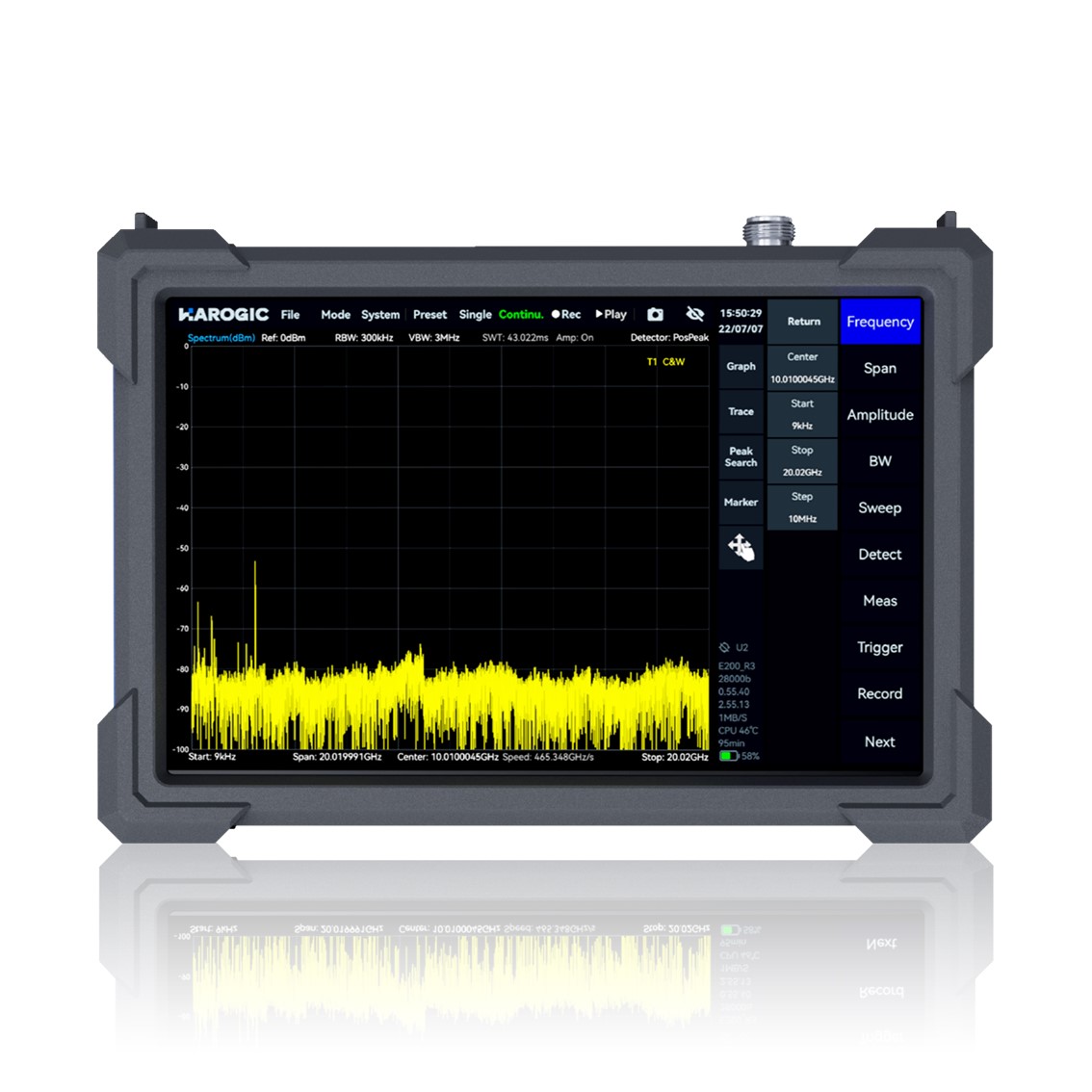 HAROGIC PXE-90  9kHz-9.5GHz, 100MHz 태블릿 스펙트럼아날라이저