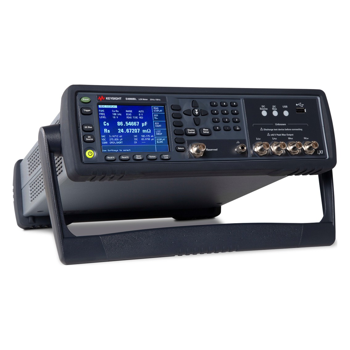 KEYSIGHT E4980BL-102  정밀LCR 미터 20Hz -1MHz with DCR 4디지트, 0.05%