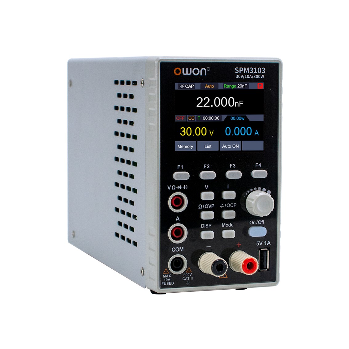 OWON SPM8205 DC파워서플라이 80V, 20A, 500W,10mV-1mA 4.5 디지탈멀티미터