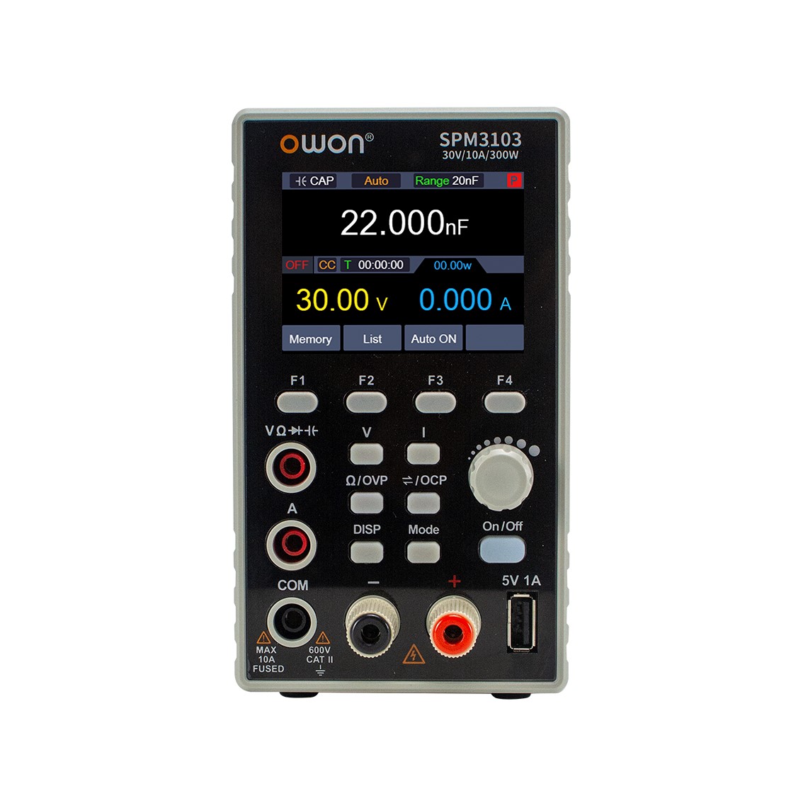 OWON SPM8205 DC파워서플라이 80V, 20A, 500W,10mV-1mA 4.5 디지탈멀티미터