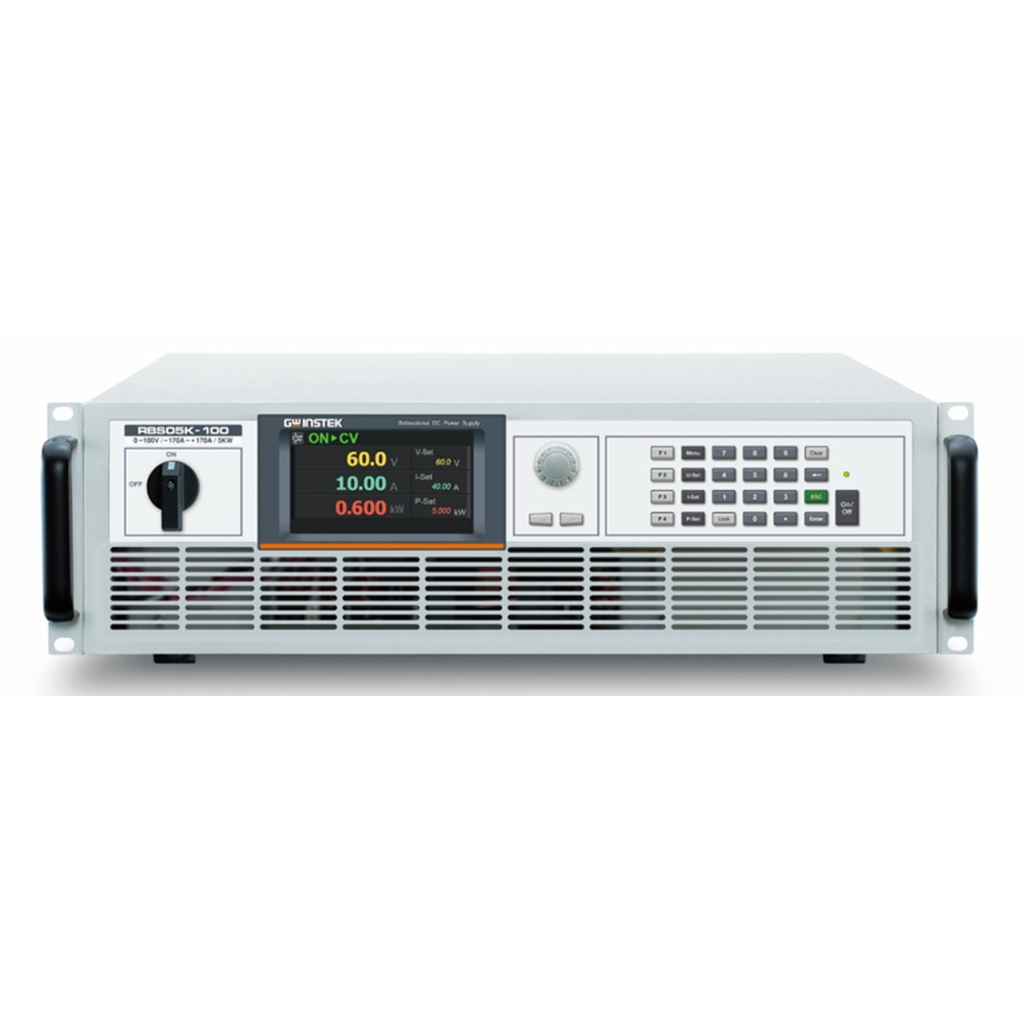 GWINSTEK RBS10K-750  750V, +-50A, 10KW 회생형 양방향 DC파워서플라이 3U