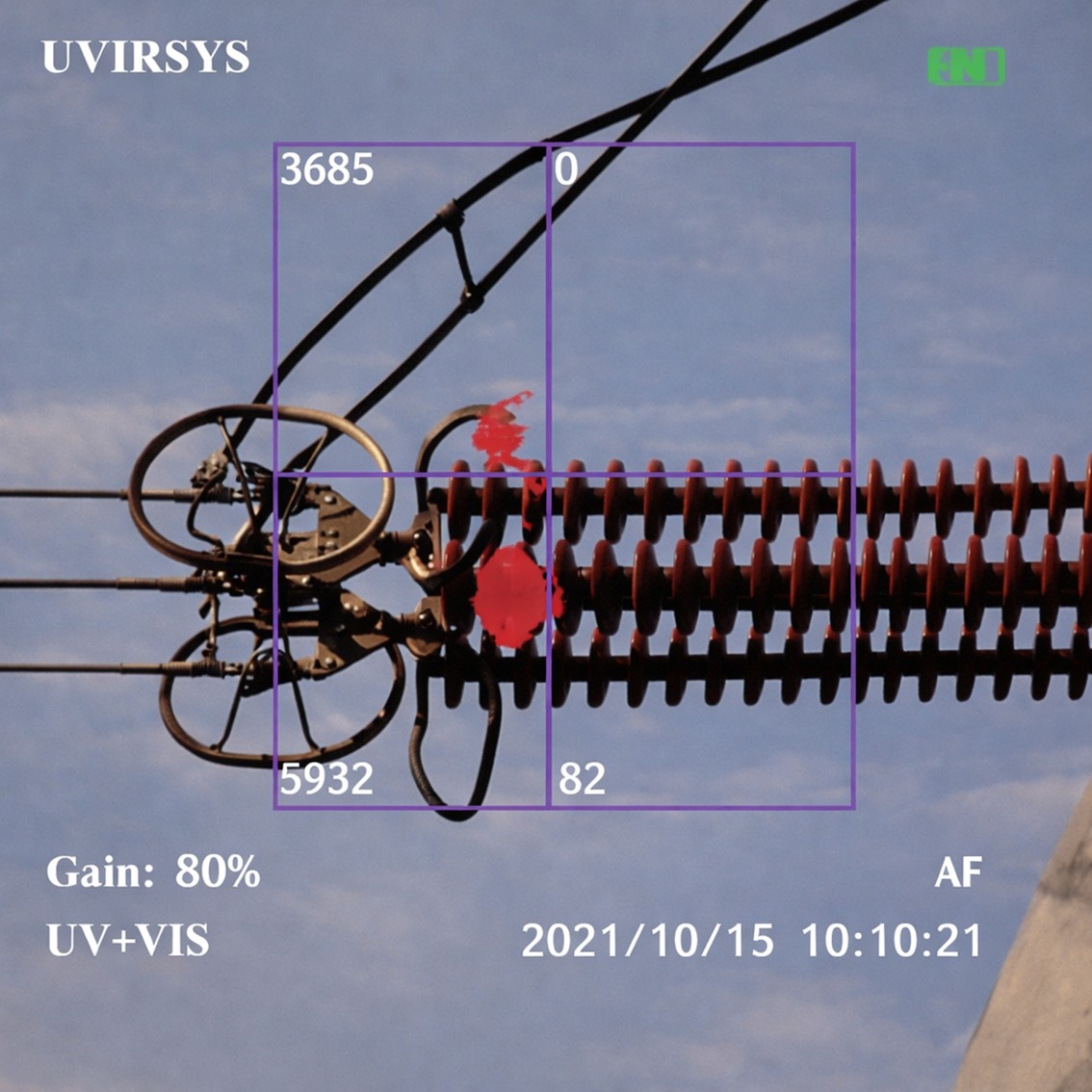 UVIRSYS ZH580  휴대용 코로나, 적외선 감지 카메라 UV, IR,VIS 코로나 초음파음향카메라