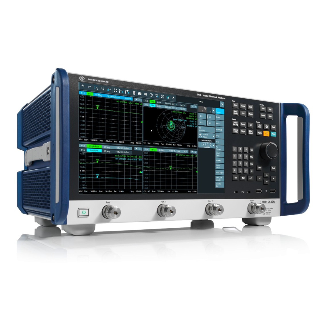 ROHDE R&S®ZNB  벡터 네트워크 분석기 9kHz~43.5GHz, 2-4포트, 140dB, 4 ms 벡터 네트워크 아날라이저