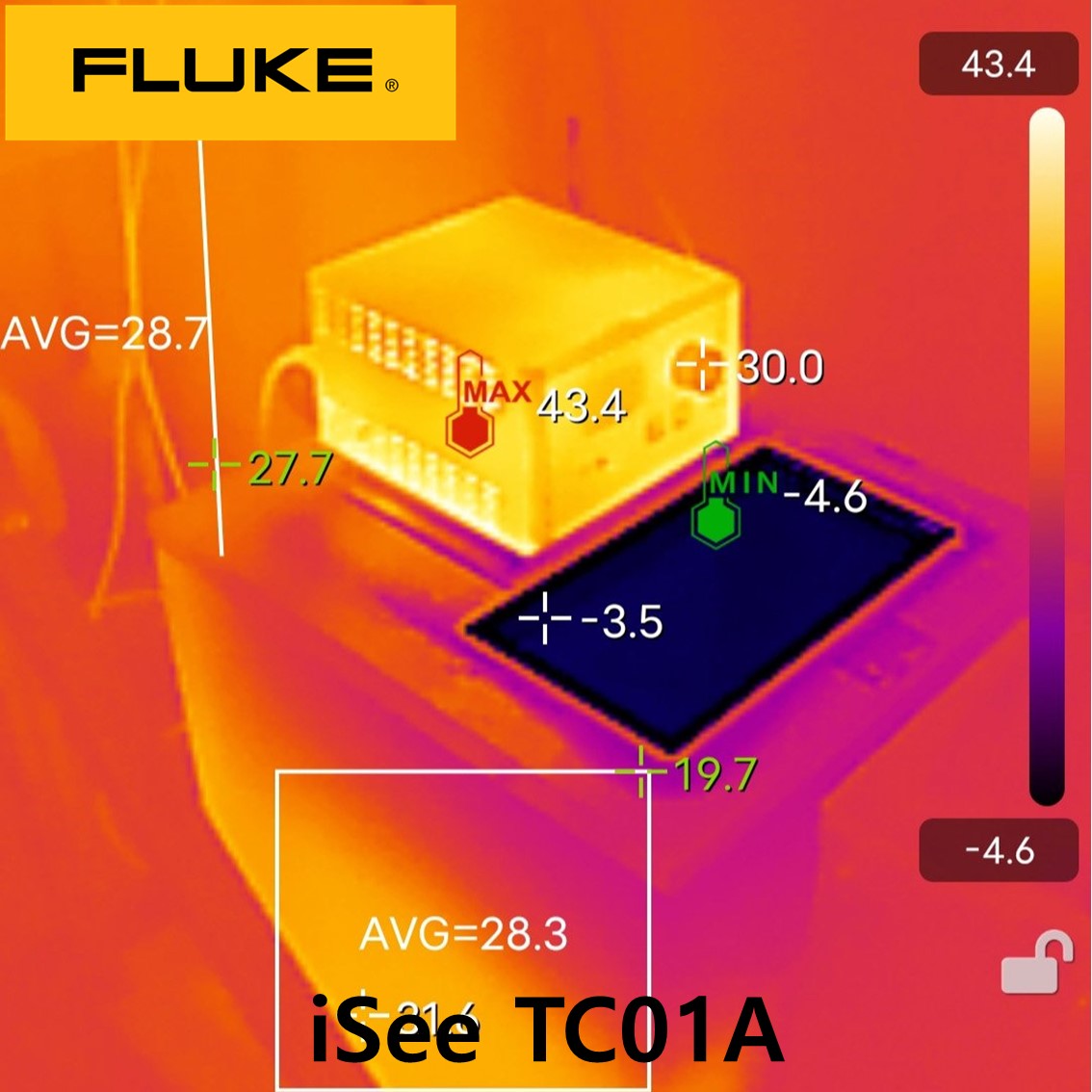 FLUKE iSee TC01C 열화상 카메라, 휴대폰 열화상카메라 -10~550도, 256X192, 25HZ, C타입 IOS